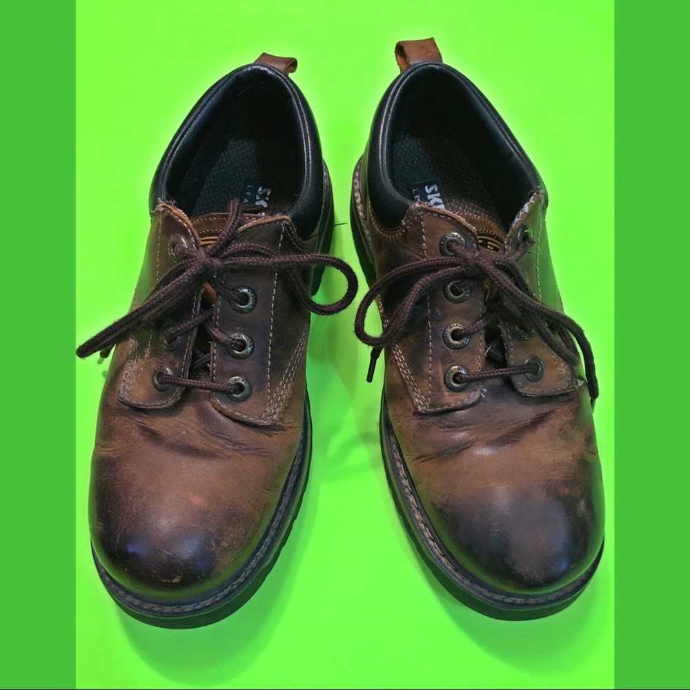 Vintage Skechers leather shoes boots 9 7 unisex